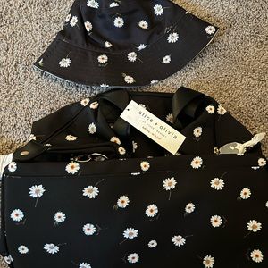 Alice and Olivia small duffel and hat